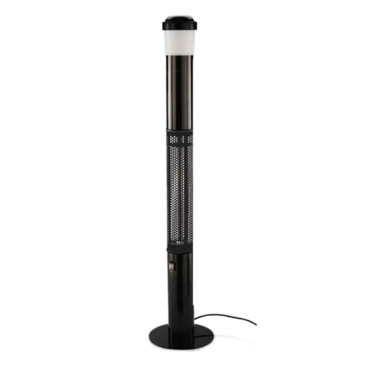 Groundlevel Electric Patio Heater W/ Bluetooth & LED Lights - Black