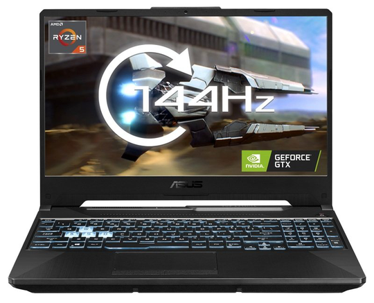 ASUS TUF Gaming A15 FA506IHR, AMD Ryzen 5 4600H 3GHz, 8GB DDR4, 512GB PCIe SSD, NVIDIA GeForce GTX 1650, 15.6" Full HD IPS, Windows 11 Home Laptop - FA506IHR-HN019W