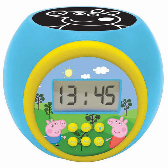 Lexibook Peppa Pig Childrens Projector Clock With Timer