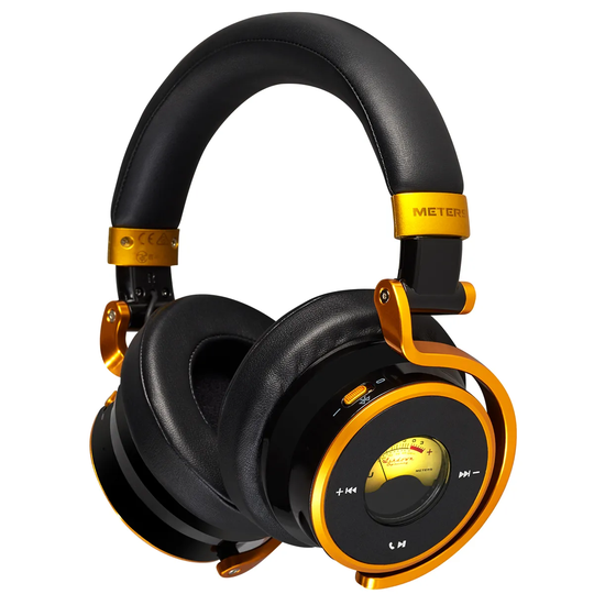 Meters Connect Over Ear Bluetooth Active Noise Cancelling Headphones - Black & Gold