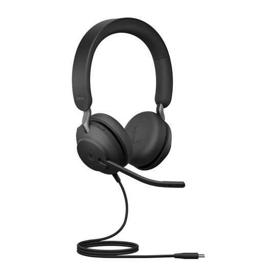 Jabra Evolve2 40, MS Stereo Headset Head-band Black