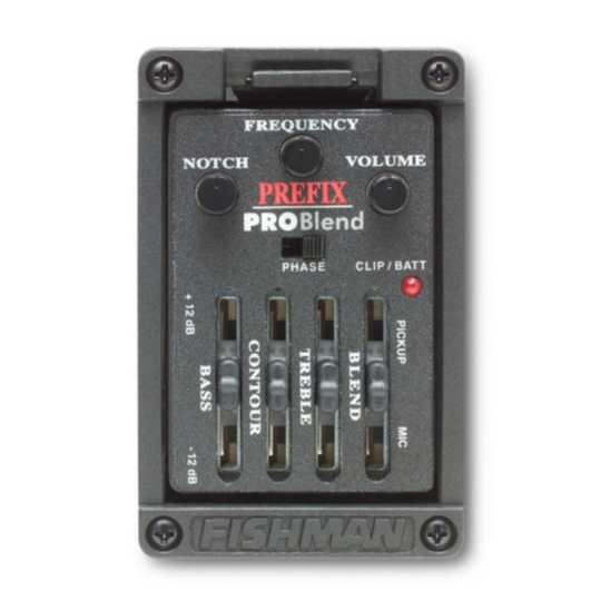 Fishman Prefix Pro Blend Onboard Preamp With Wide Pickup