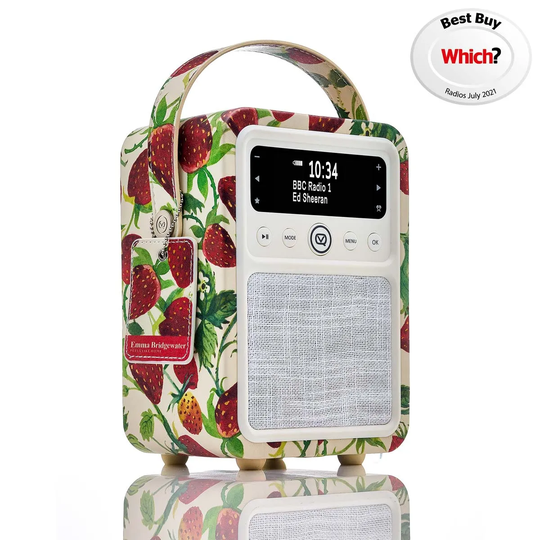 VQ Monty DAB/DAB+ Digital Radio & Bluetooth Speaker - Emma Bridgewater Strawberries