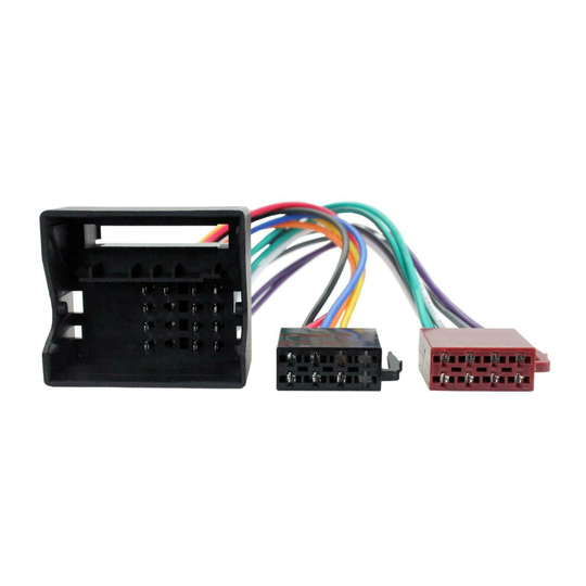 flat Pin Quadlock To ISO Car Radio Stereo Harness For Bmw CD Stereo Adaptor Lead