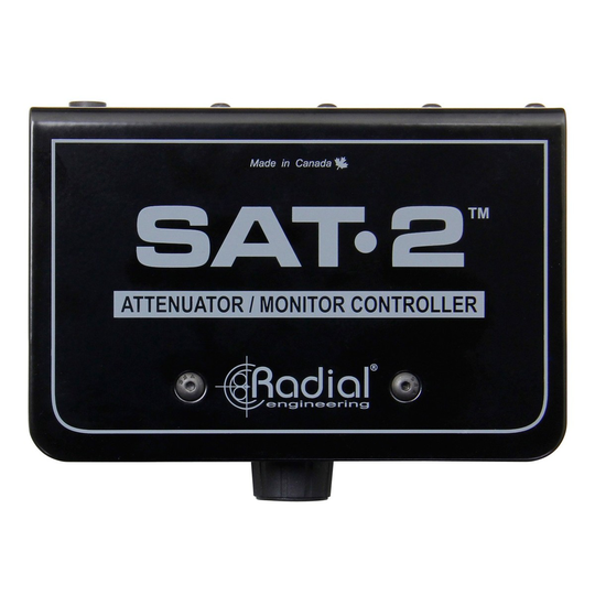 Radial SAT-2 Stereo Audio Attenuator & Monitor Controller