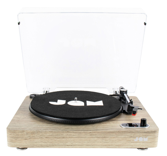 Jam Vinyl Bluetooth Turntable Record Player - Light Wood