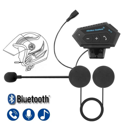 Motorcycle Helmet Headphones Wireless Bluetooth 4.2 Handsfree with Mic
