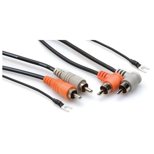Hosa Stereo Interconnect Cable Dual RCA to Same with Ground Wire 3m