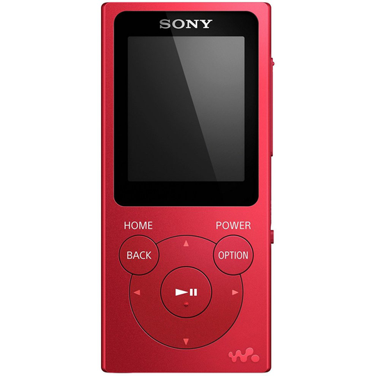 (Red) Sony NW-E394 Walkman MP3 Player with FM Radio
