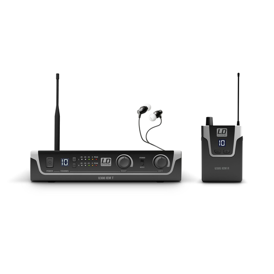 LD Systems U308 IEM HP In Ear Monitoring System with Earphones