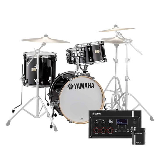 Yamaha Stage Custom EAD10 18 4pc Shell Pack Raven Black