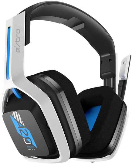 ASTRO Gaming A20 Wireless Headset Gen 2 - PS5, PS4, PC, Mac - White / Blue