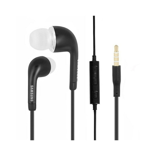 (Black) Genuine Samsung In-Ear Headphones Headset Earphones With Mic For Galaxy Phone UK