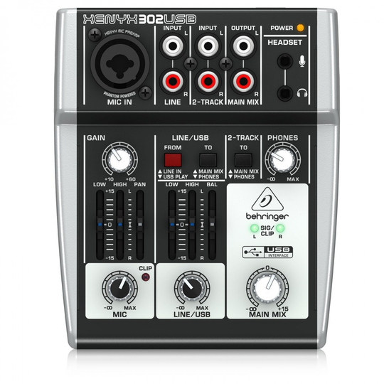 Behringer XENYX 302USB USB Analog Mixer