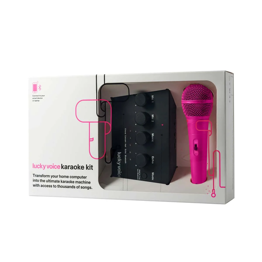 Lucky Voice Bluetooth Karaoke Machine 2.0 - Pink
