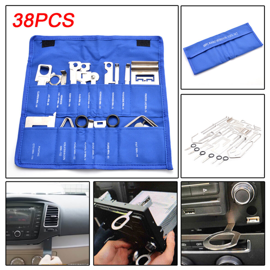 38X Car Stereo Release Removal Keys Set Vehicle CD Radio Head stainless steel