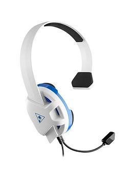 Turtle Beach Recon Chat Headset For Ps5, Ps4, Xbox, Switch - White &Amp; Blue