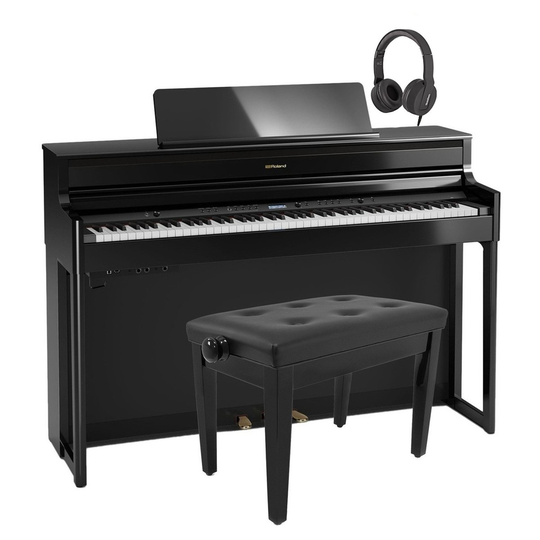 Roland HP704 Digital Piano Package Polished Ebony