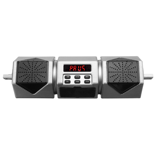 Waterproof Motorcycle bluetooth Speaker Audio Radio MP3 Sound System FM Stereo Silver
