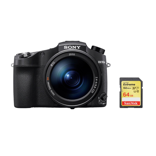 SONY RX10 IV Black + SanDisk Extreme 64G SD card