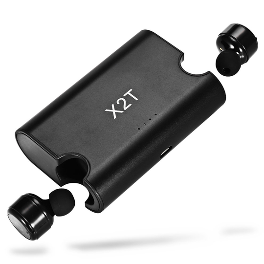 (Black) X2T Mini Invisible Truly Wireless Stereo Surround Sound Earbuds