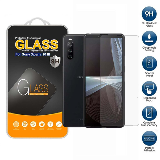 Tempered Glass Screen Protector For Sony Xperia 10 III