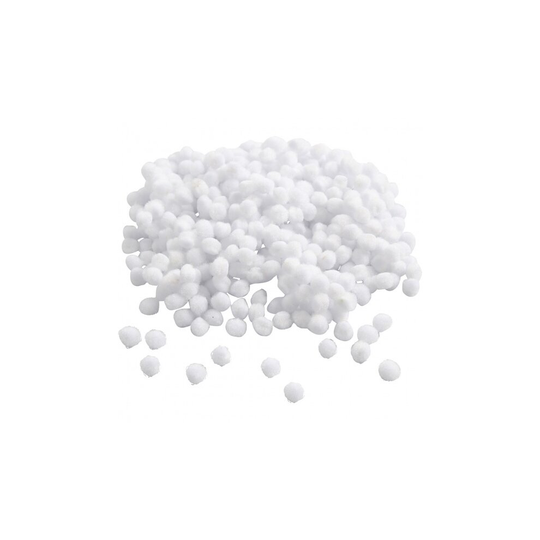 pompoms 5 mm plush white 550 pieces