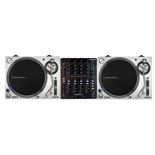 Audio Technica AT-LP140XP Silver and Allen & Heath Xone 43 Bundle