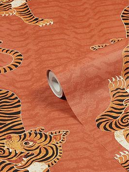 Furn Tibetan Tiger Animal Printed Wallpaper
