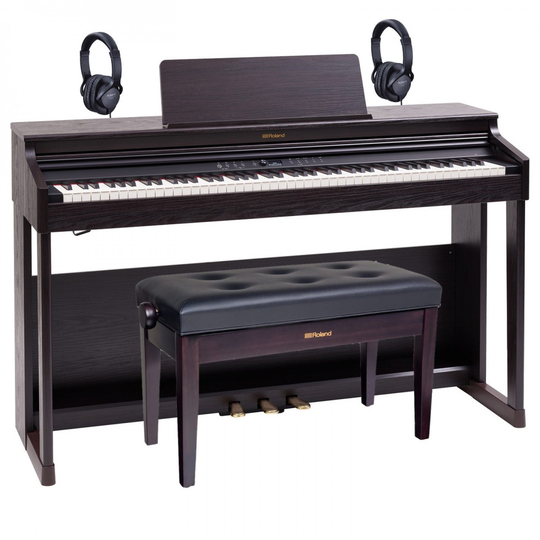 Roland RP701 Digital Piano Duet Bundle Dark Rosewood