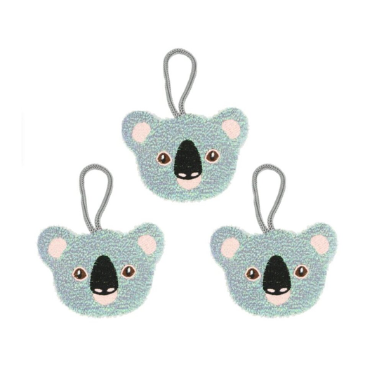 Kikkerland Koala Sponges Set Of 3 Scratch Free Kitchen Scourers