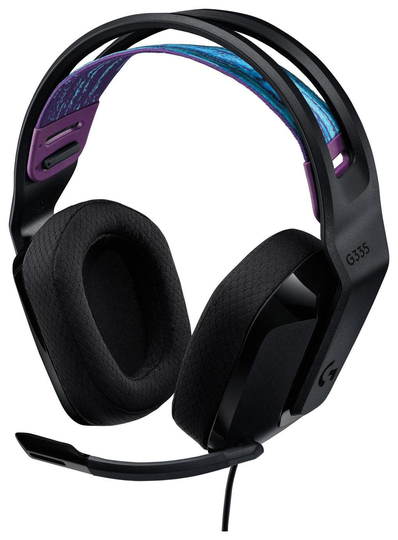 Logitech G335 Lightweight Wired Gaming Headset - Black