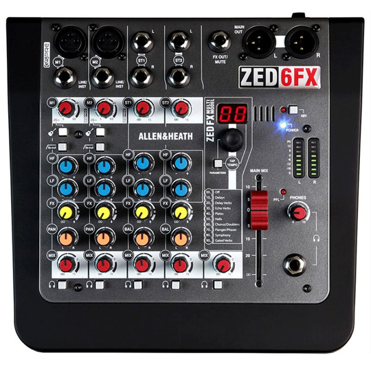 Allen and Heath ZED-6FX Compact Mixer
