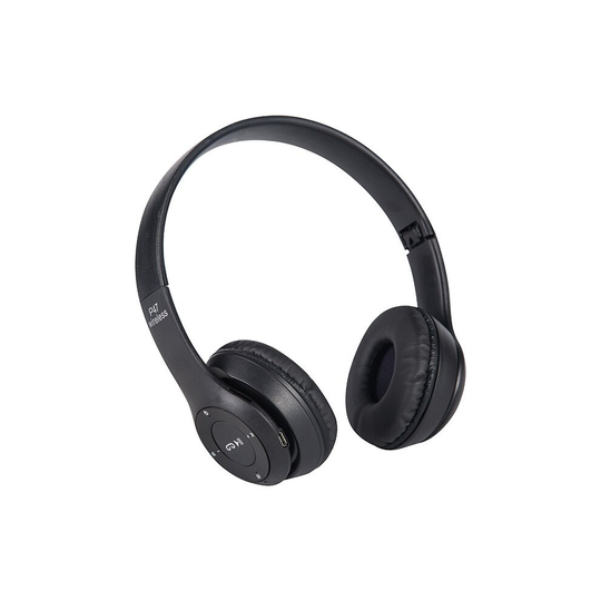 (Black) Foldable Bluetooth Wireless P47 Headphones