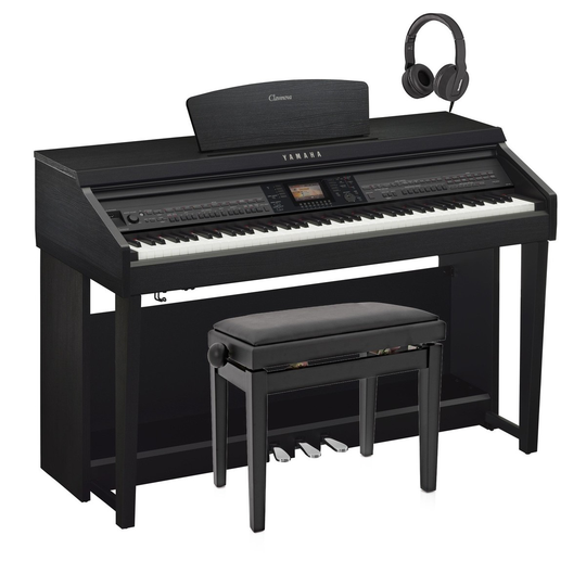 Yamaha CVP 701 Clavinova Digital Piano Pack Black Walnut