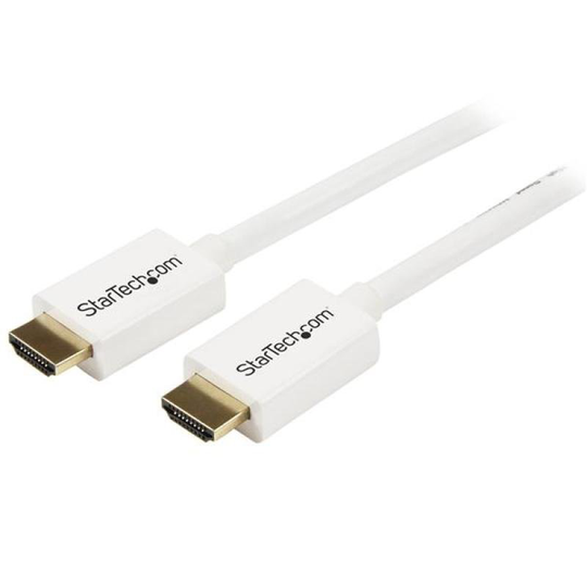 StarTech.com 2m (6 feet) White CL3 In-wall High Speed HDMI Cable - HDMI to HDMI - M/M