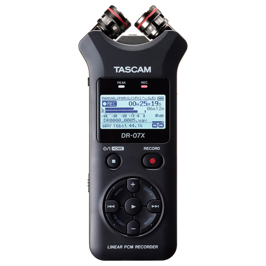 Tascam DR-07X Stereo Handheld Audio Recorder
