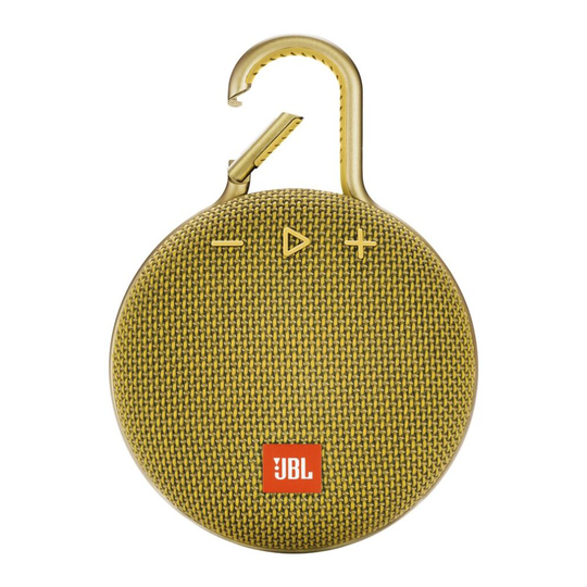 JBL Clip 3 Portable Waterproof Bluetooth Speaker - Yellow