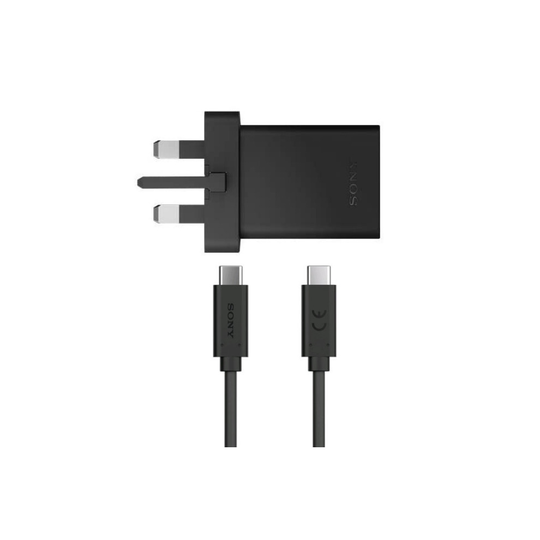Sony 30W Fast Mains Wall Charger & 1m USB-C Cable (UK) - XQZUC1B.UK