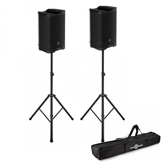 Mackie SRT215 15" Active PA Speaker Pair with Stands