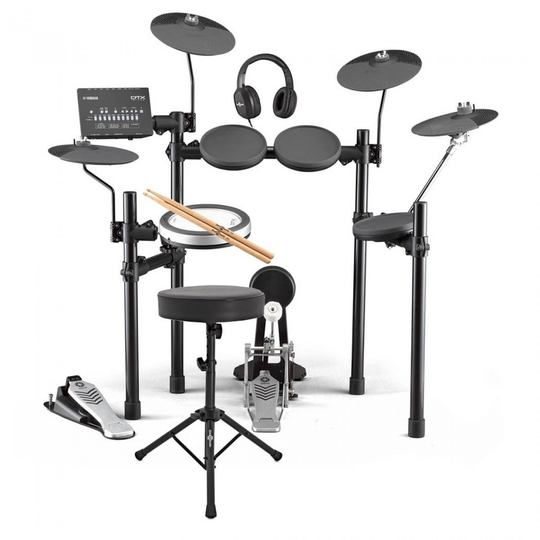 Yamaha DTX482K Electronic Drum Kit with Headphones Stool + Sticks