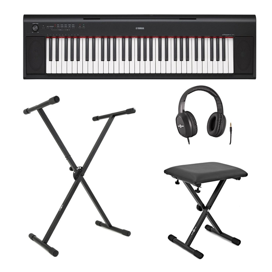 Yamaha Piaggero NP12 Portable Digital Piano Blk inc. Accessories