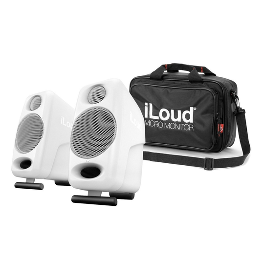 IK Multimedia iLoud Micro Monitors White with Travel Bag