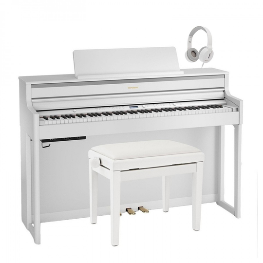 Roland HP704 Digital Piano Package White