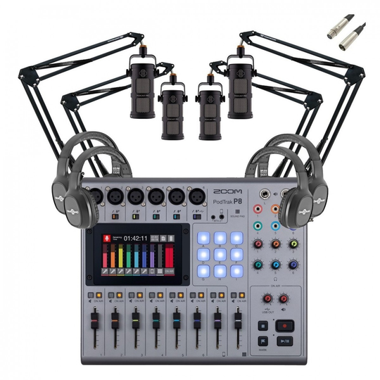 Zoom Podtrak P8 Quad Recording Bundle