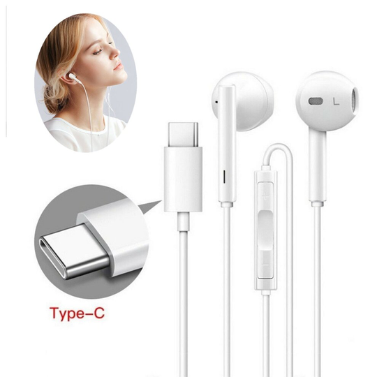 UCB C Type-C In Ear Stereo Headphones Earphone For Huawei Xiaomi