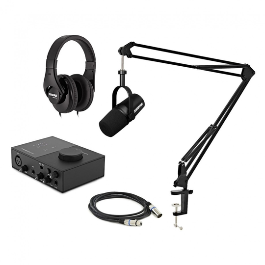 Shure MV7X Podcast Bundle with Native Instruments Komplete Interface