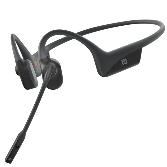 AfterShokz ASC100SG OpenComm Open-Ear Bone Conduction Stereo Bluetooth Headset - Slate Grey