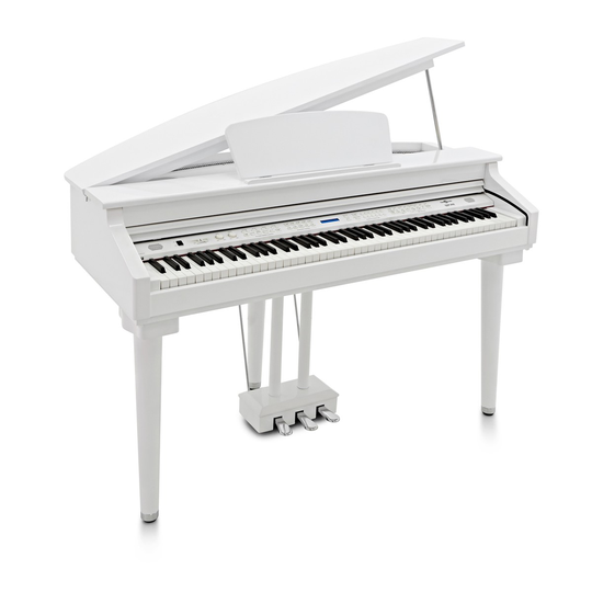 GDP-200 Digital Grand Piano by Gear4music Gloss White