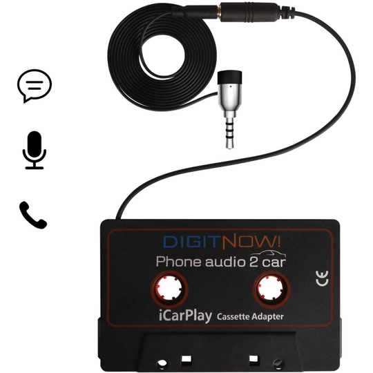 Car Cassette Adapter to Play Smartphone Music Through Cassette Deck